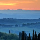 San Gimignano view before sunrise